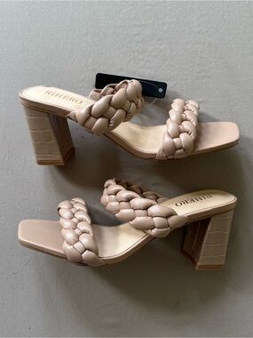 Rihero Braided Strap Heeled Sandals